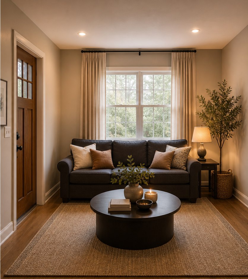 Living room after DesignAI direction